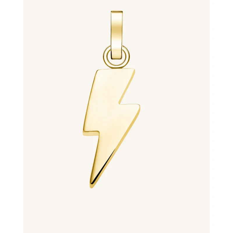 Rosefield prívesok zlatej farby Symbol Thunder