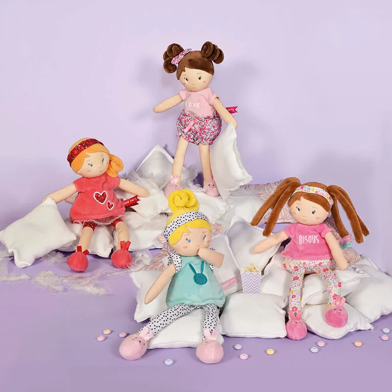 Doudou et Compagnie Paris Doudou Jolijou Bábika LES PIPELLETTES 25 cm 1 ks