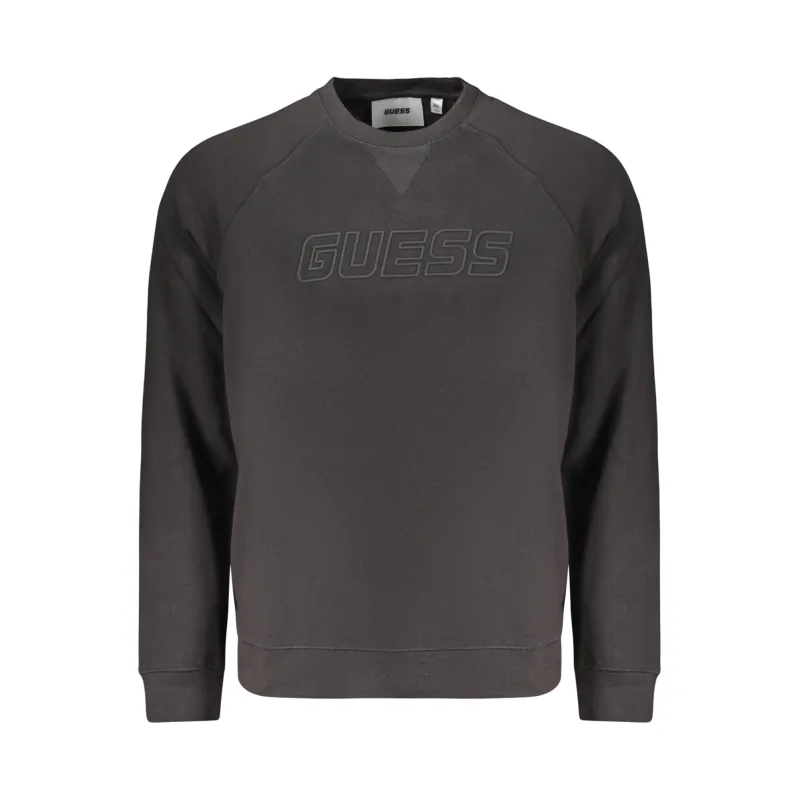 Pánska Mikina bez zipsu GUESS JEANS - Čierna Farba: čierna, Veľkosť: S