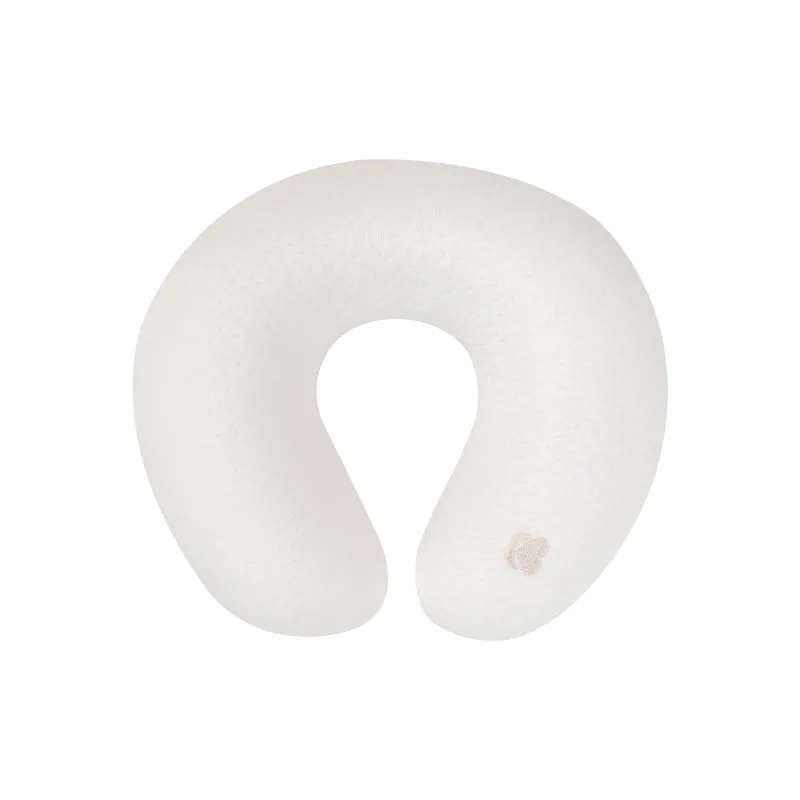 KikkaBoo Cestovný vankúšik z pamäťovej peny Airknit White