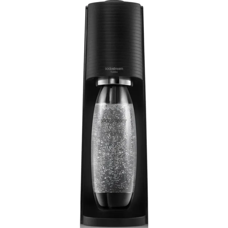 SodaStream Terra Black výrobník sody, mechanický, 1l láhev SodaStream…