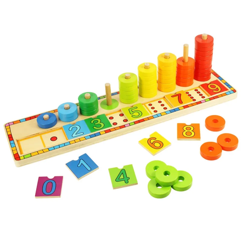 Bigjigs Toys Bigjigs Toys Doska nasadzovania s číslami - poškodený obal