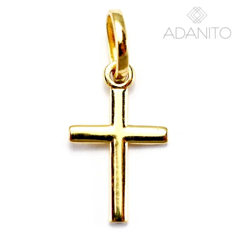 Zlatý prívesok krížik ADANITO BRP0235G, 0.40 g