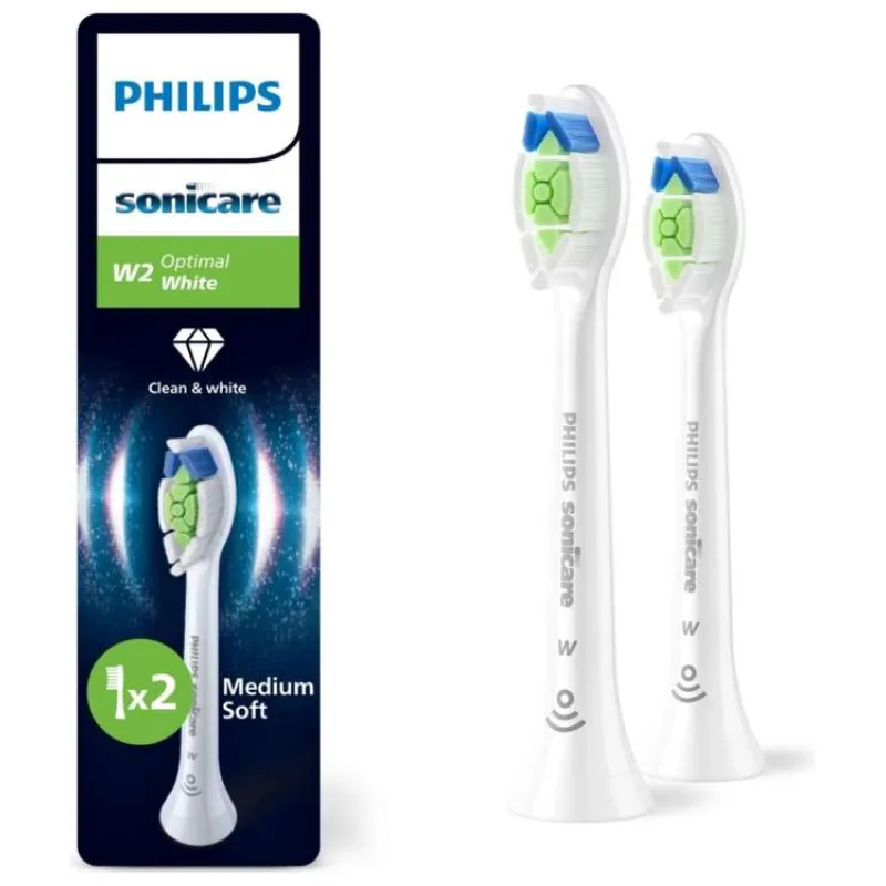 Philips Sonicare Optimal White HX6062/87 náhradní hlavice 2 ks, bělící, standardní velikost (HX6062/87)