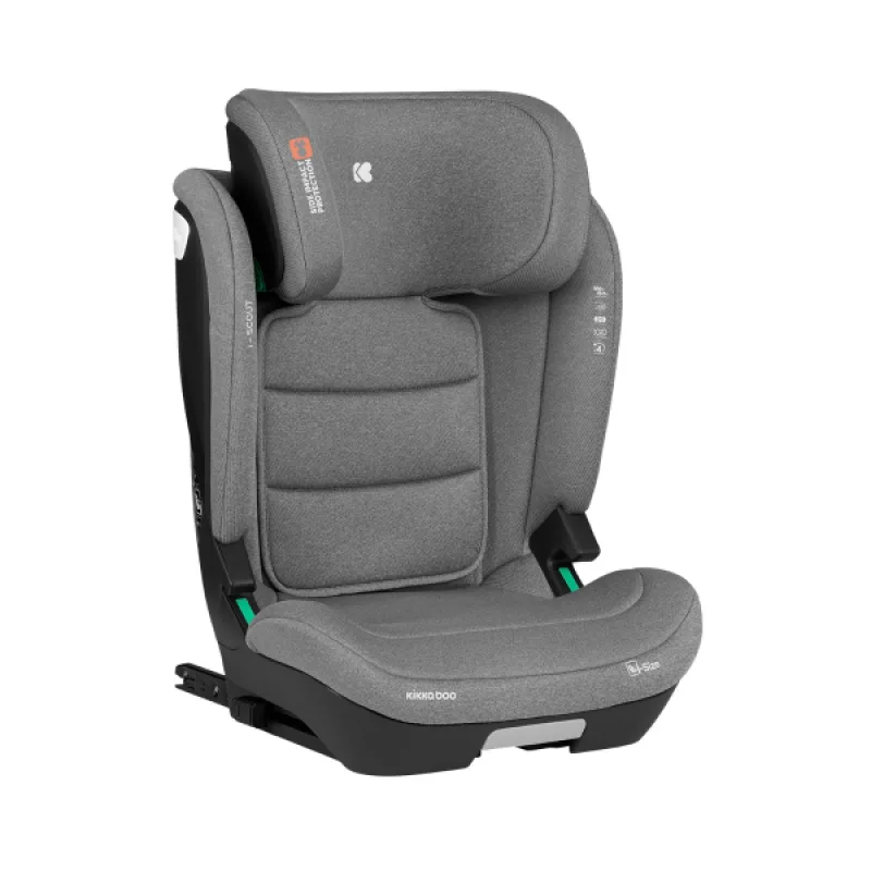 KikkaBoo Autosedačka 100-150 cm i-Scout i-SIZE Light Grey