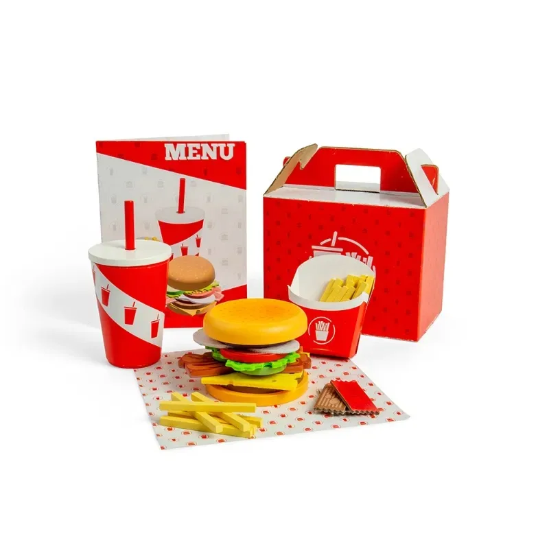 Bigjigs Toys Bigjigs Toys Súprava Burger a hranolky - poškodený obal