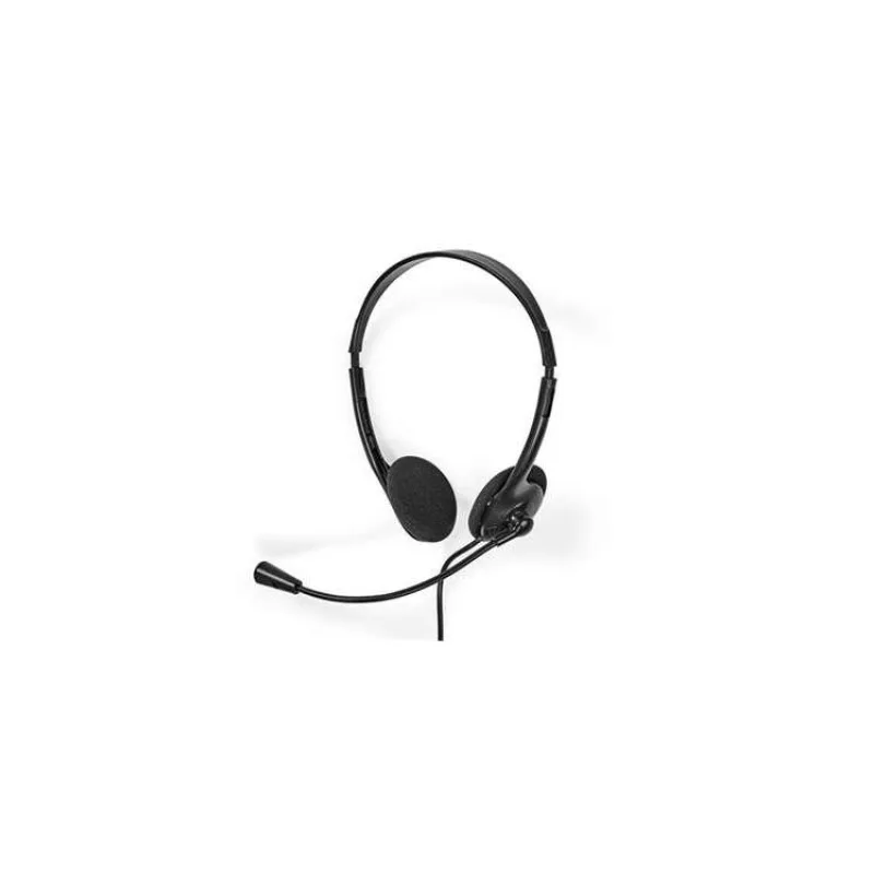 Nedis CHSTU110BK - PC sluchátka| Na Uši | Stereo | USB Typ-C ™ / USB-A | Sklopnou Mikrofon | Černá (CHSTU110BK)