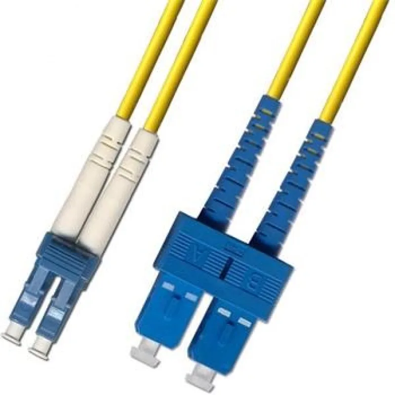 Optický patchkábel duplex, LC/ UPC-SC/ UPC 09/ 125 50m G657A, OS2