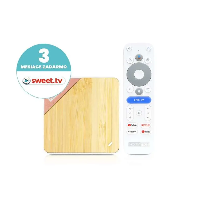 Homatics Box 4K Pro V2 AI-SR + SWEET.TV na 3 mes. (HOMA BOX PRO V2+SWEET)