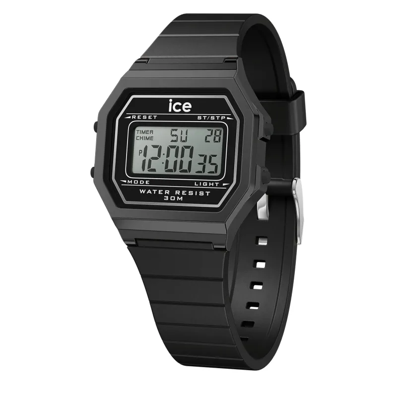Ice-Watch Dámske hodinky Ice Watch Ice Digit Retro, čierne, 022900