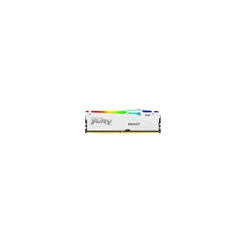 Kingston FURY Beast White/DDR5/16GB/5200MHz/CL40/1x16GB/RGB/White (KF552C40BWA-16)