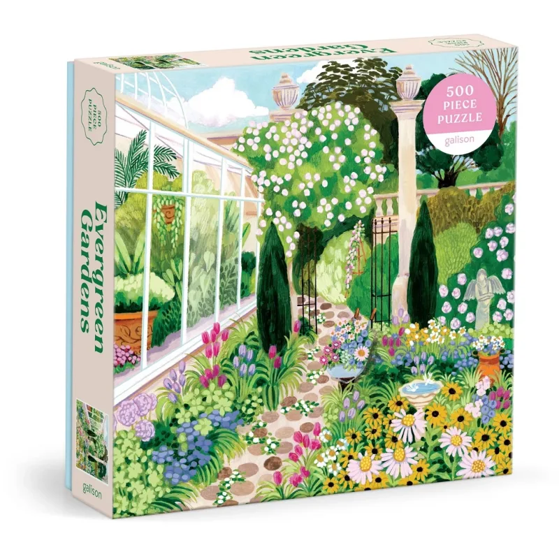 Galison Galison Puzzle Vždyzelená záhrada 500 dielikov