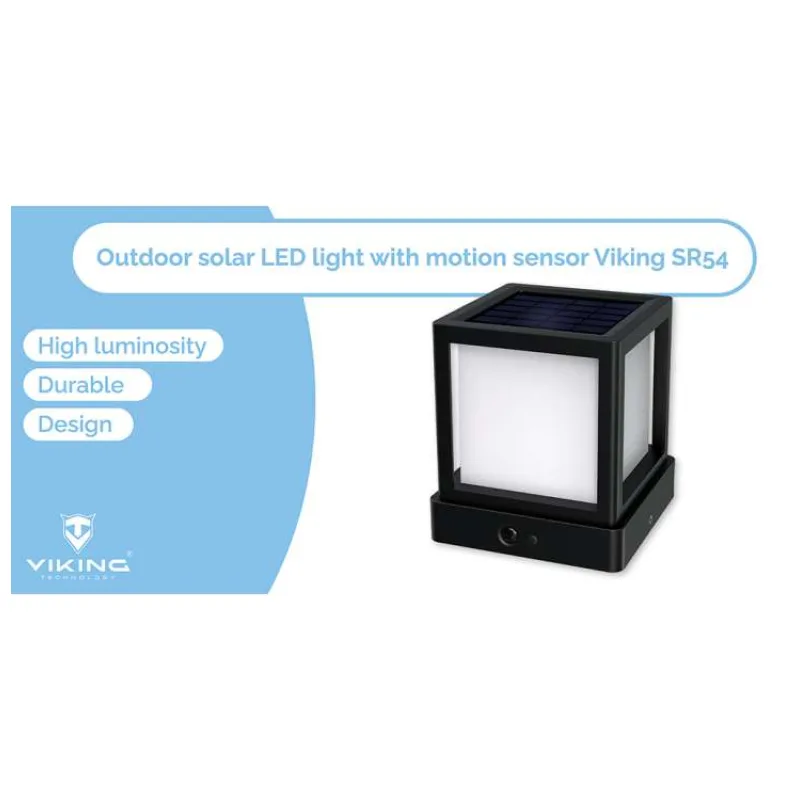 Viking venkovní solární LED světlo SR54 s pohybovým senzorem (VSR54)