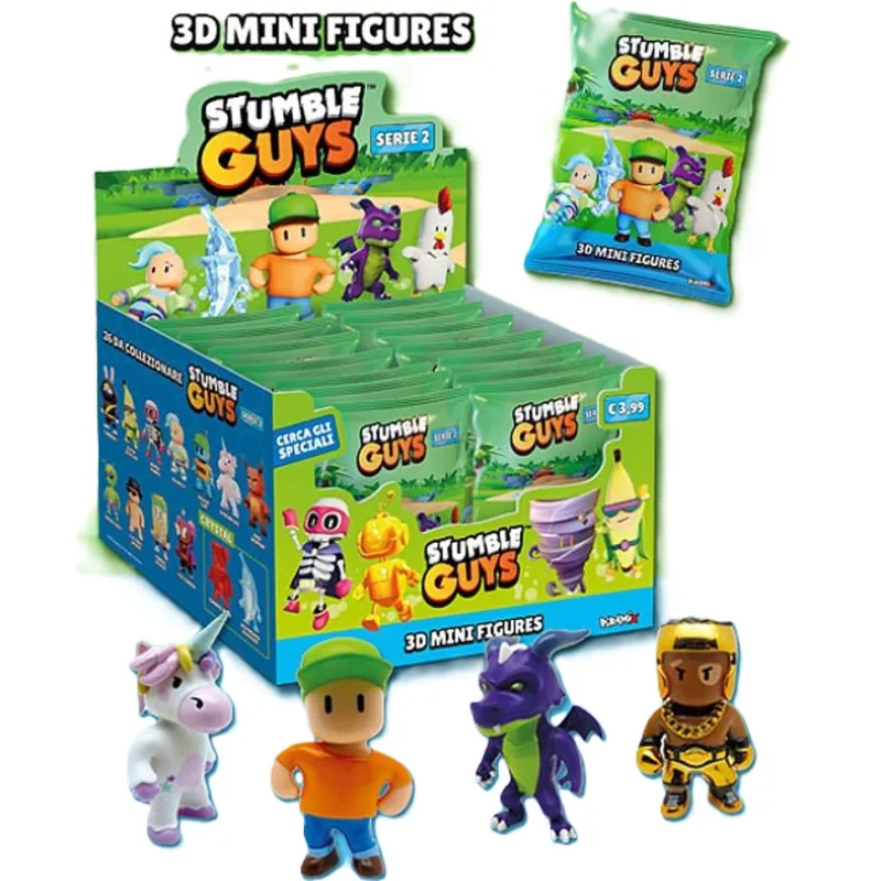 Stumble Guys 3D minifigúrky série 2 - okienko 3 ks