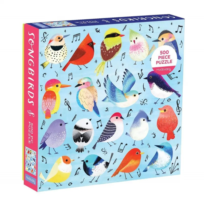 Mudpuppy Mudpuppy Puzzle Spievajúce vtáky 500 dielikov
