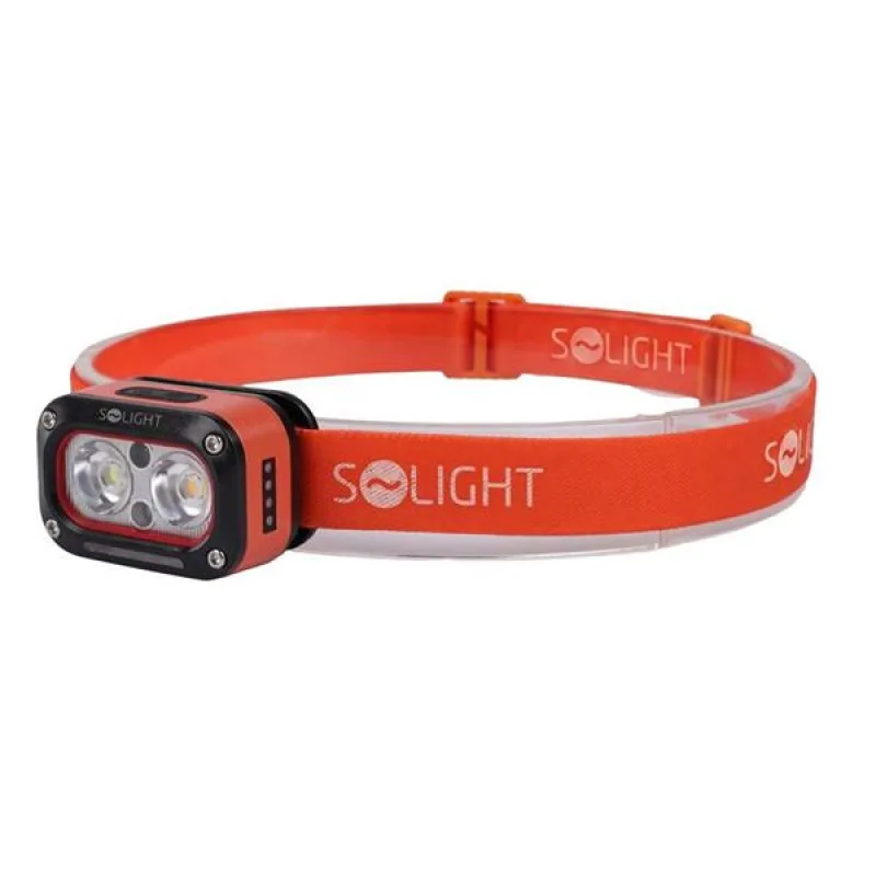 Solight LED čelová nabíjacia svietidlo, 250lm, teplé+studené svetlo, Li…