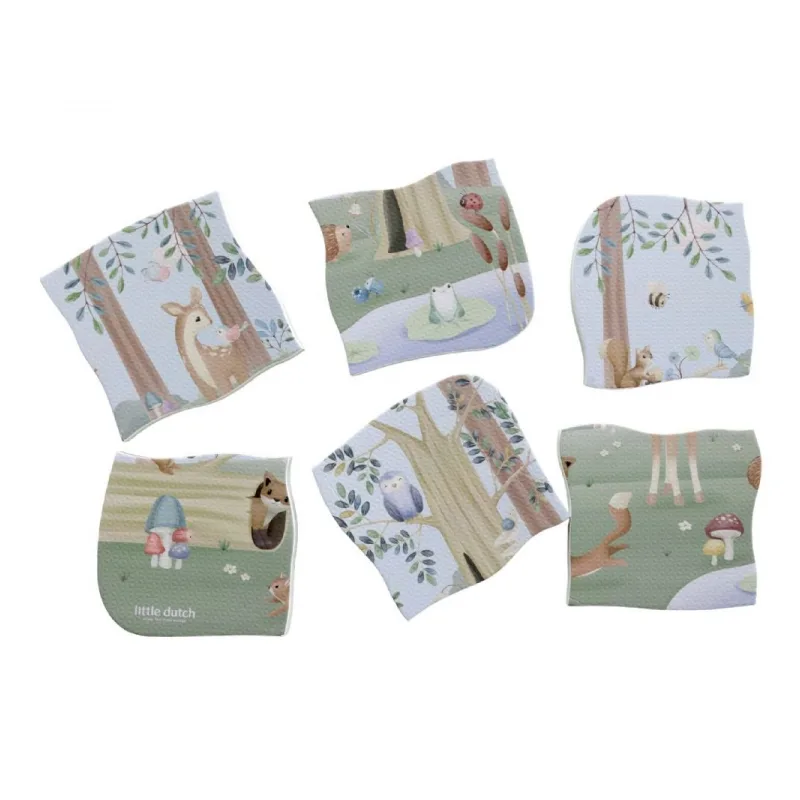 Little Dutch Puzzle do kúpeľa Forest Friends