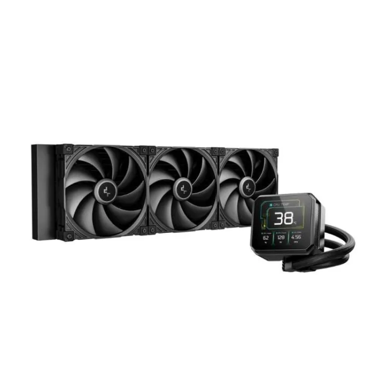 DEEPCOOL Vodní chladič SPARTACUS 420, 3x140mm, AM5, LGA1851, černá (R-SPT420-BKDSMP-G-1)