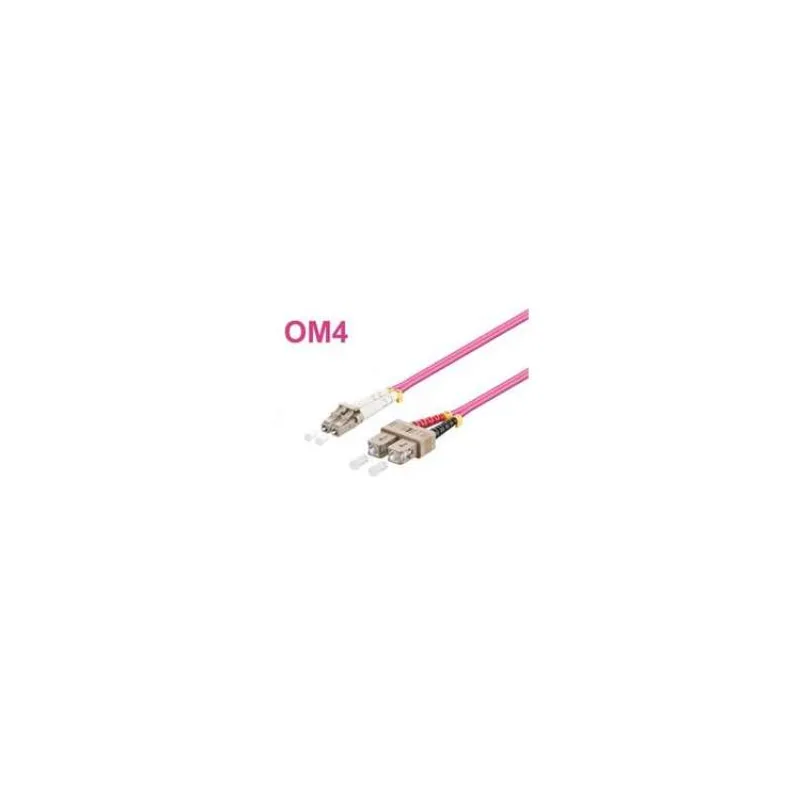 Optický patch cord Duplex LC-SC 50/125 1m MM OM4 (0950)