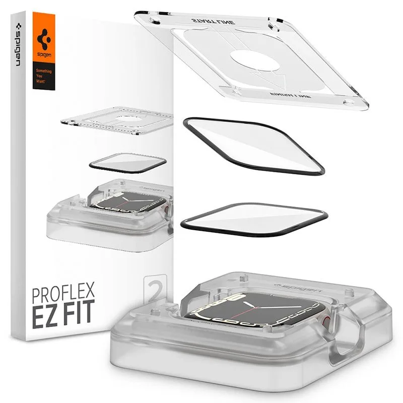 Spigen ProFlex EZ Fit 2 Pack Apple Watch 7 41 mm AFL04052