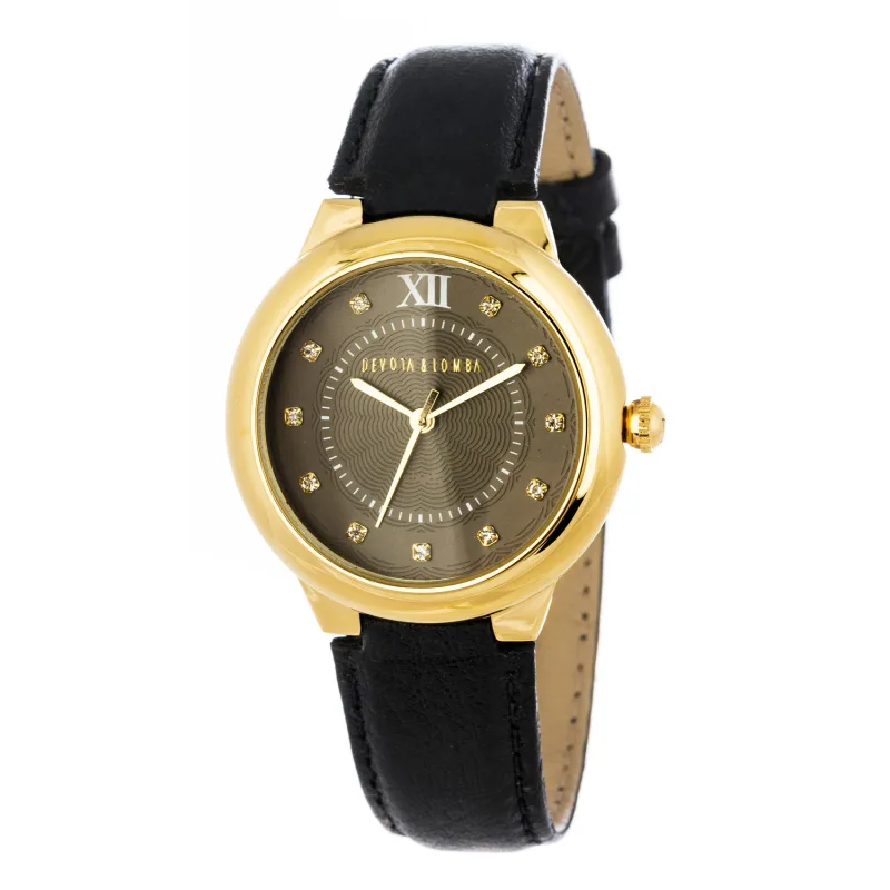 Dámske Hodinky DEVOTA & LOMBA DL006W-02BLAC (34MM)
