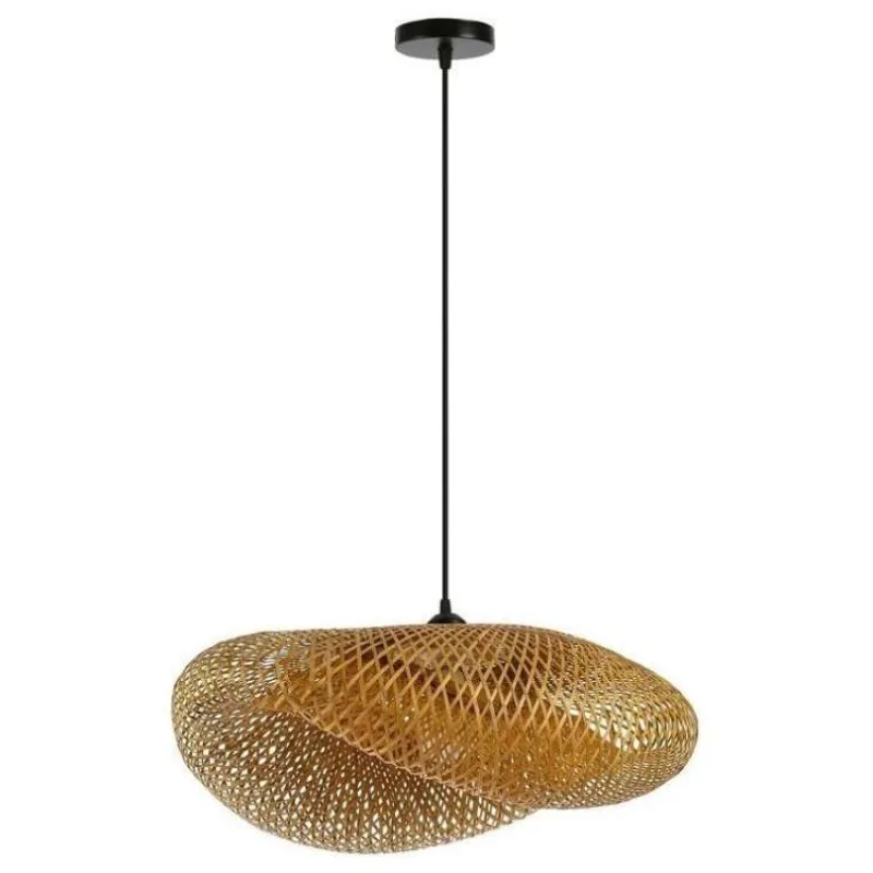 IMMAX BOHO HILO designové závěsné svítidlo, D60cm, E27, bambus (08269L)