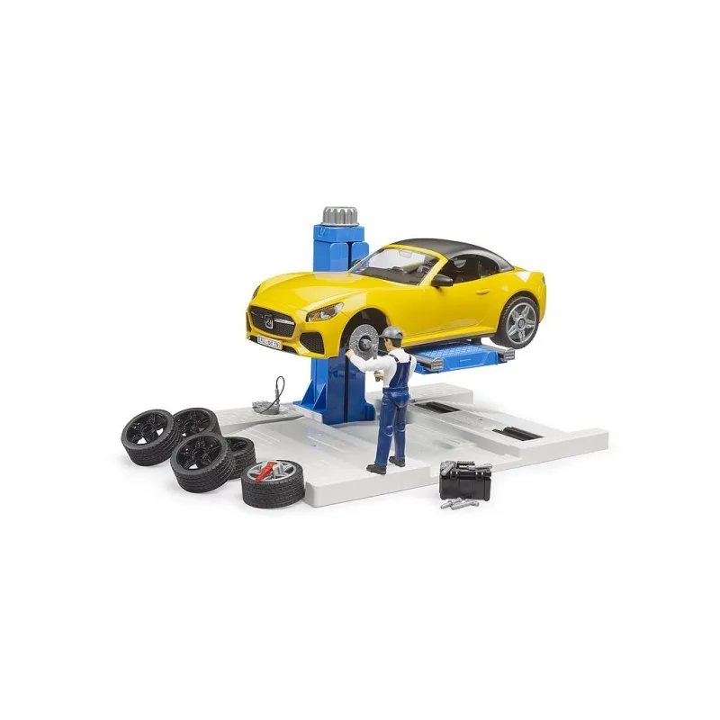 Bruder Bruder 62112 Autoservis s roadsterom a mechanikom
