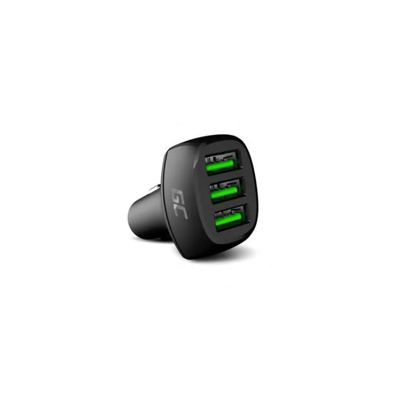 Green Cell PowerRide 54W 3xUSB 18W nabíječka do auta s technologií rychlého nabíjení Ultra Charge (CADGC01)