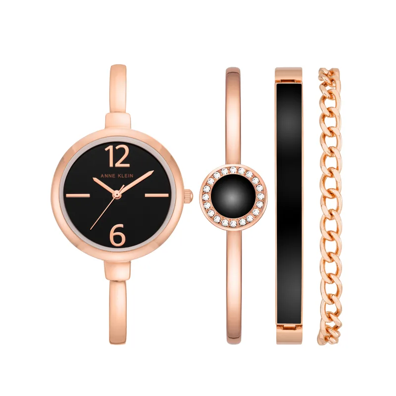 Darčeková súprava hodiniek Anne Klein AK/3290BKST