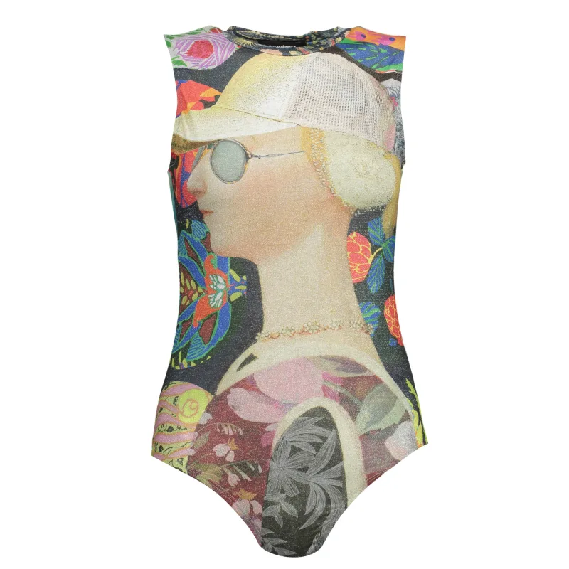 Dámske Tričko bez rukávov DESIGUAL - Zelená Farba: Zelená, Veľkosť: XL