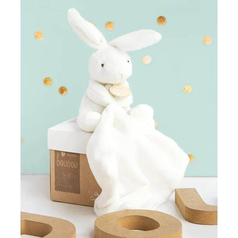 Doudou et Compagnie Paris Doudou Darčeková sada - králiček s muchláčikom