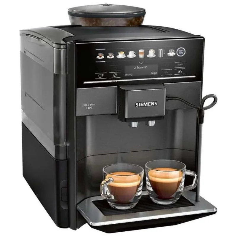 Siemens TE651319RW automatický kávovar, černý, 15 bar, keramický mlýnek, autoMilk Clean, coffeeSelect (TE651319RW)