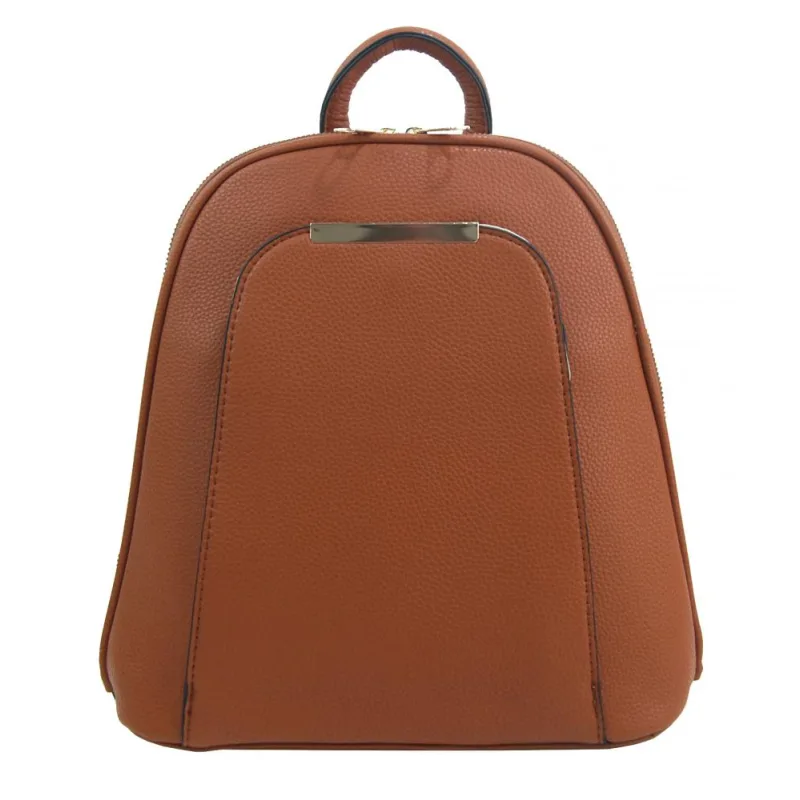 Jessica Bags Elegantný menší dámsky batôžtek / kabelka hnedá