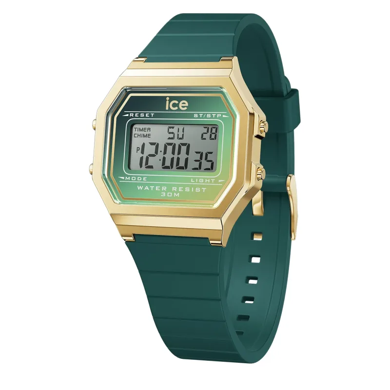 Ice-Watch Dámske hodinky Ice Watch Ice Digit Retro, zelené, 023307