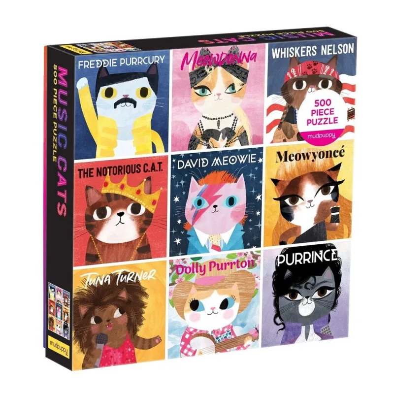 Mudpuppy Mudpuppy Puzzle Music Cats 500 dielikov