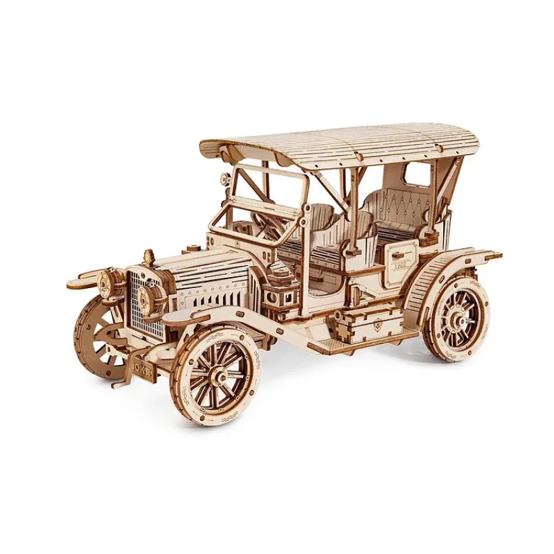 RoboTime RoboTime Drevené 3D puzzle Historické auto - Vintage car