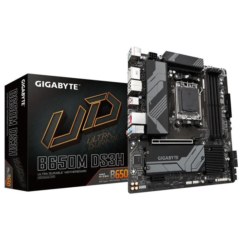 Gigabyte B650M DS3H , AMD B650, AM5, 4xDDR5, mATX PO OPRAVE B650M DS3H#baz