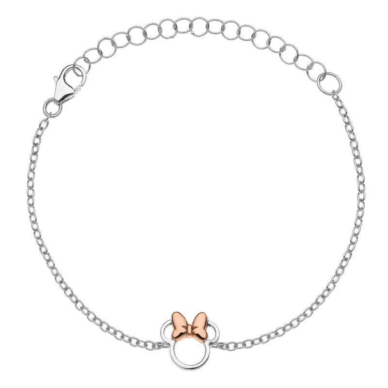 Detský náramok Disney Minnie Mouse strieborný BS00027TL-55.CS