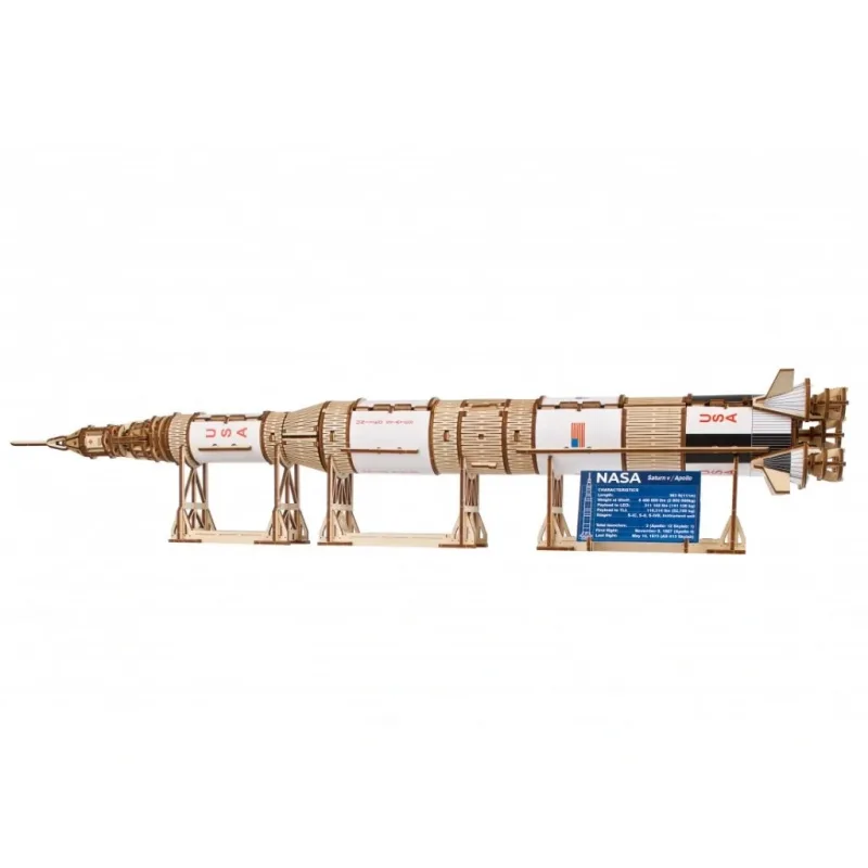 Ugears Ugears 3D drevené mechanické puzzle NASA, Saturn V