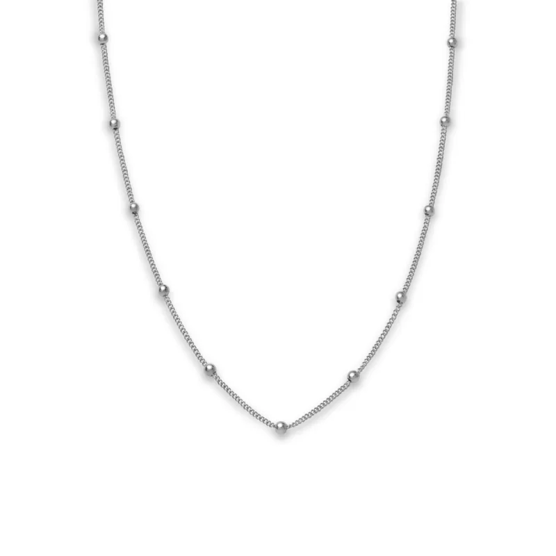 Náhrdelník Rosefield strieborný bodkovaný JDCHS-J059