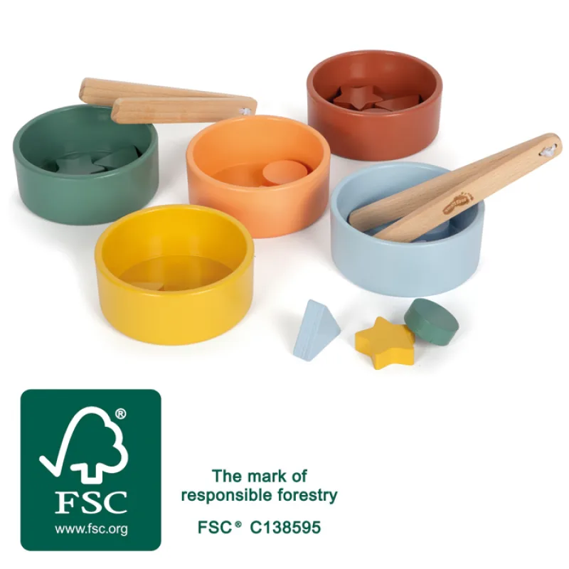 Small Foot small foot Montessori triediaca hra s kliešťami