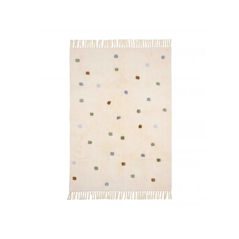 Little Dutch Koberec s bodkami Blue 120x170 cm