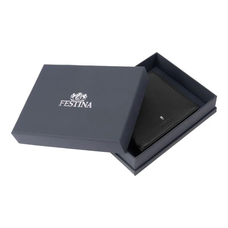 FESTINA pánska kožená peňaženka Classic black FLW102A