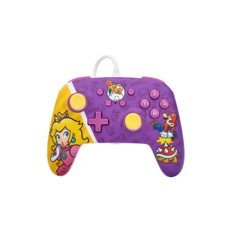 PowerA Enhanced Wired Controller for Nintendo Switch - Princess Peach Battle (NSGP0092-01)