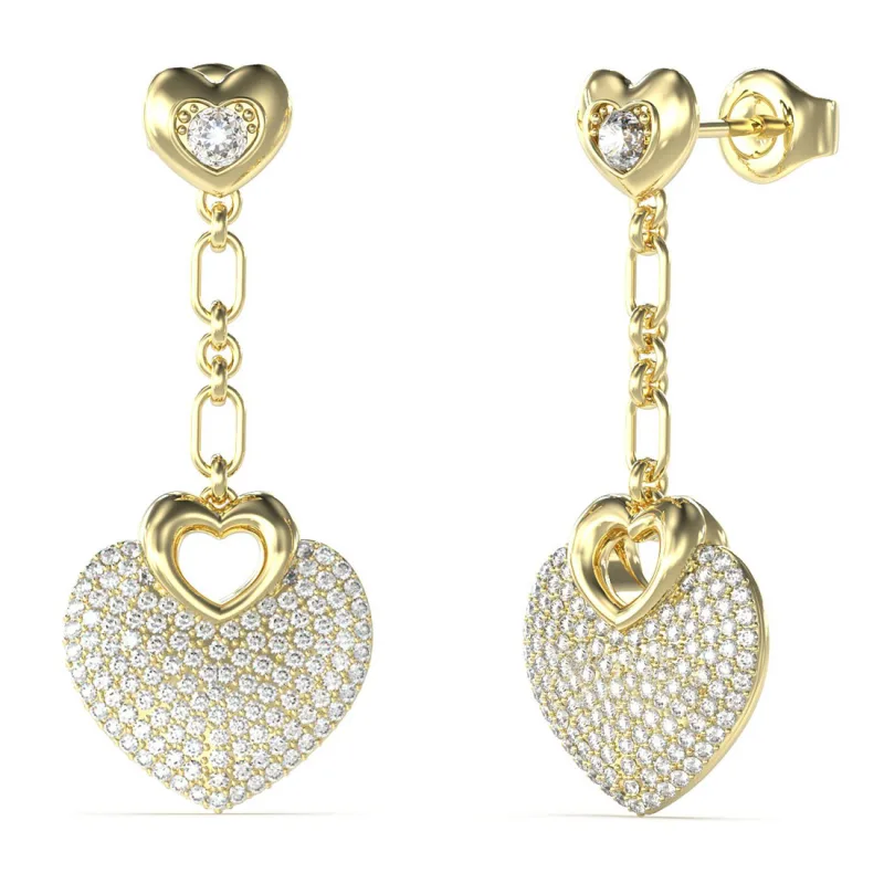 Dámske Náušnice GUESS JUBE05210JWYG (4CM )