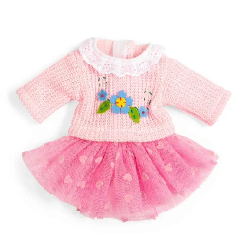 Bigjigs Toys Bigjigs Toys Ružová tylová sukňa a sveter pre bábiku 28 cm