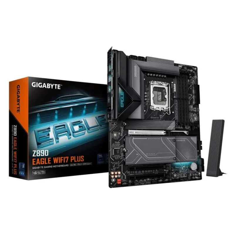 GIGABYTE MB Sc LGA1851 Z890 EAGLE WIFI7 PLUS, Intel Z890, 4xDDR5, WiFi, 1xUSB4, 1xDP (Z890 EAGLE WIFI7 P)
