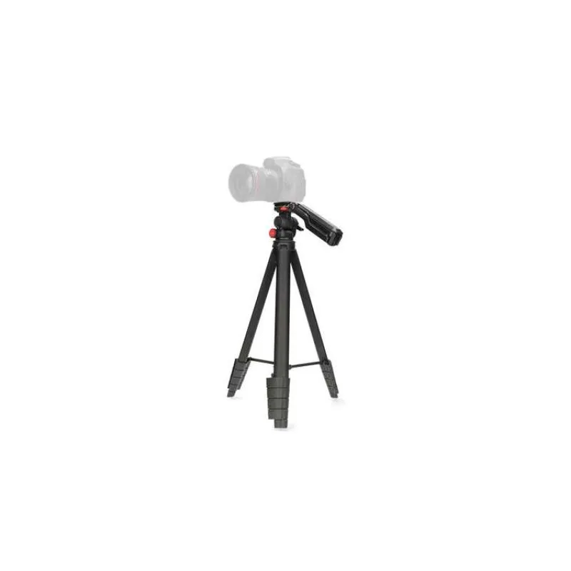Nedis TPOD2600BK - Stativ | max. 3 kg | 41.5 - 160cm | 5 Segmentů | Náklon & Natočení | ABS / Hliník | Černá (TPOD2600BK)