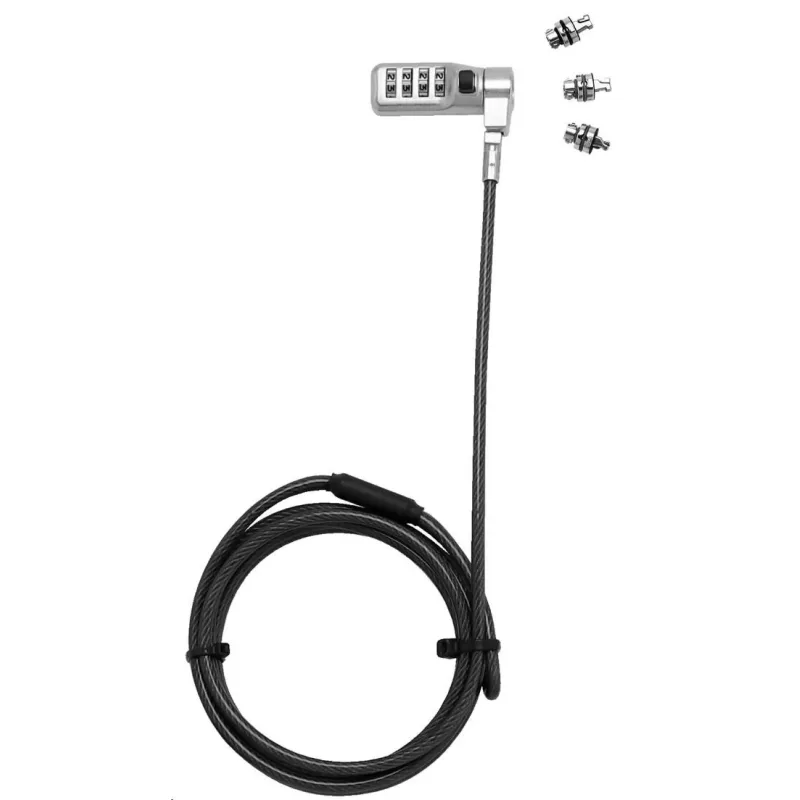 DICOTA Universal Security Cable Lock, 3 Exchangeable heads fits all slots…