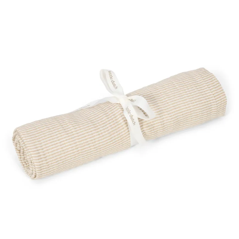 Little Dutch Plienka zavinovacia 120x120 cm Pure Soft Beige